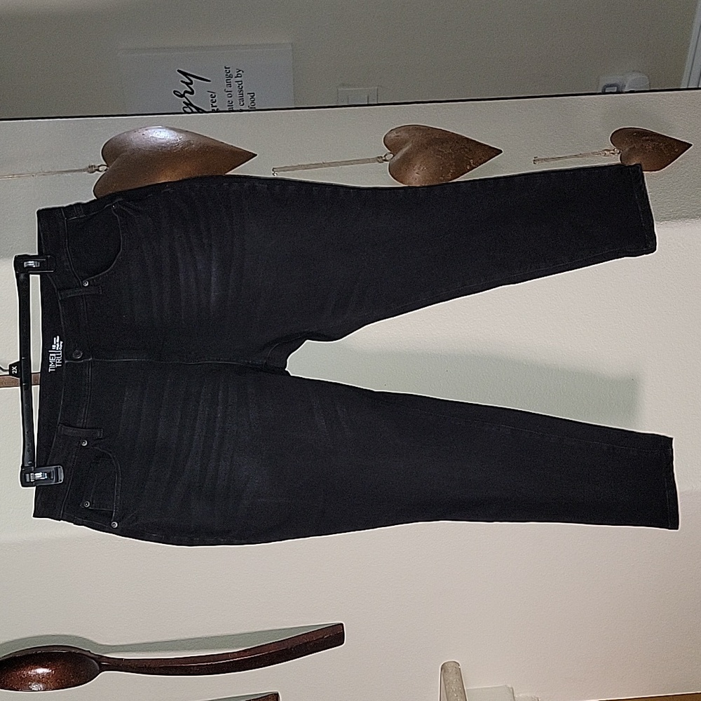 Time and Tru Jeans high rise curvy size 18 petite black wash